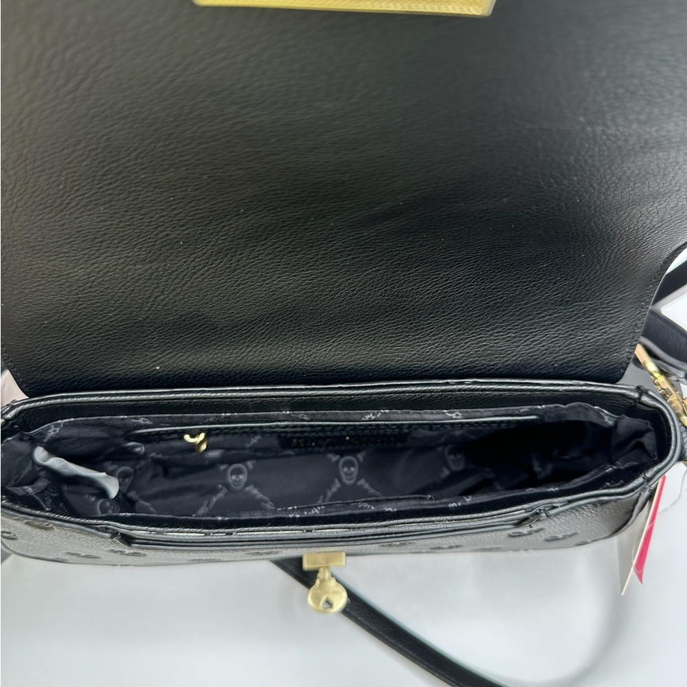 Betsey Johnson XOMarci Skull Embossed Crossbody Bag - Black - Picture 16 of 16